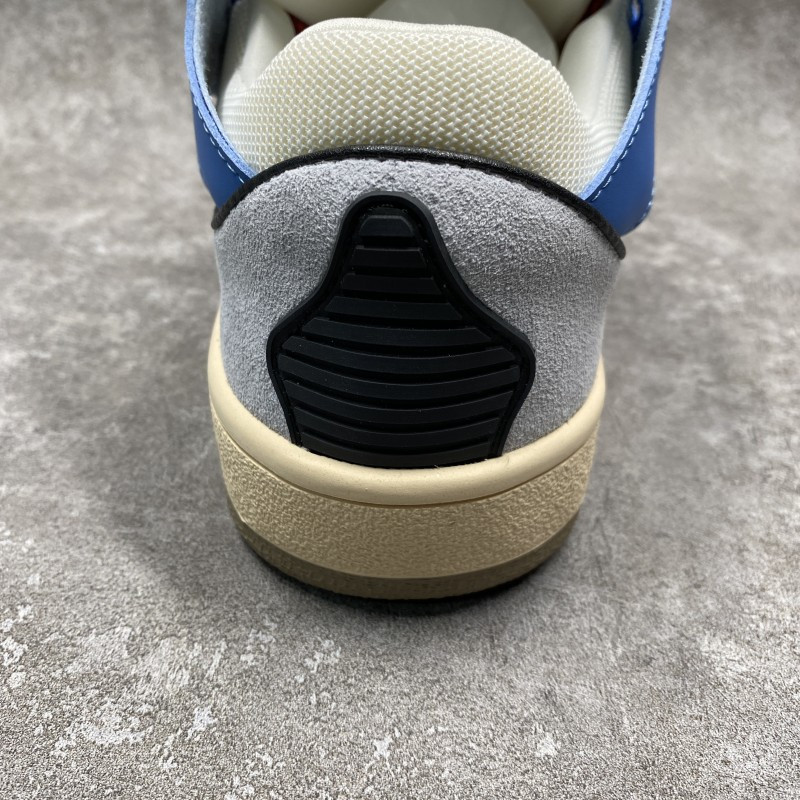 Lanu1n leather curb blue gum