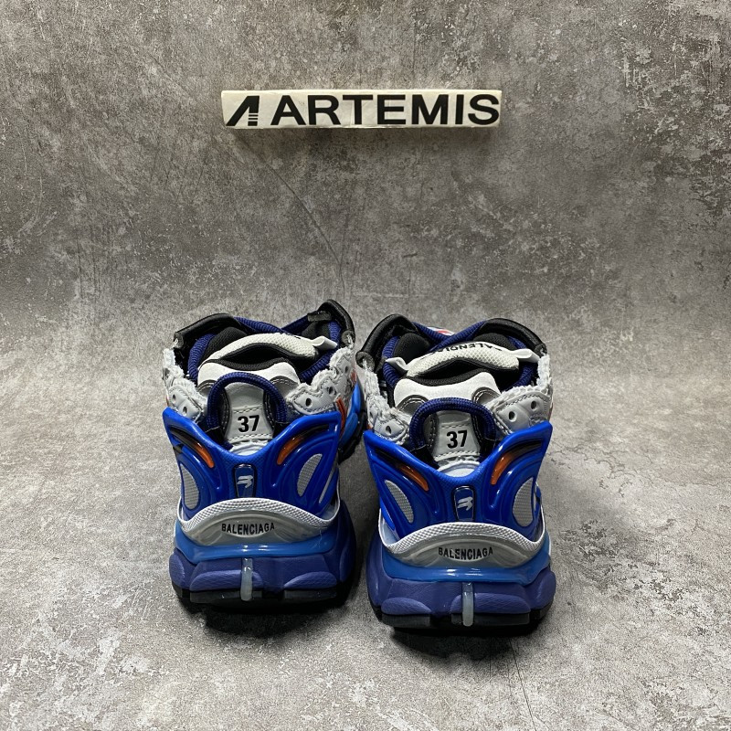 ba*len*cia*ga Gr*ffiti runner sneaker in blue