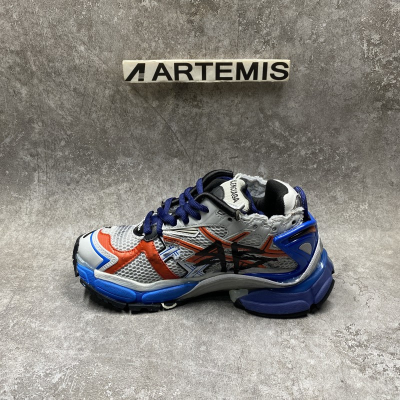 ba*len*cia*ga Gr*ffiti runner sneaker in blue