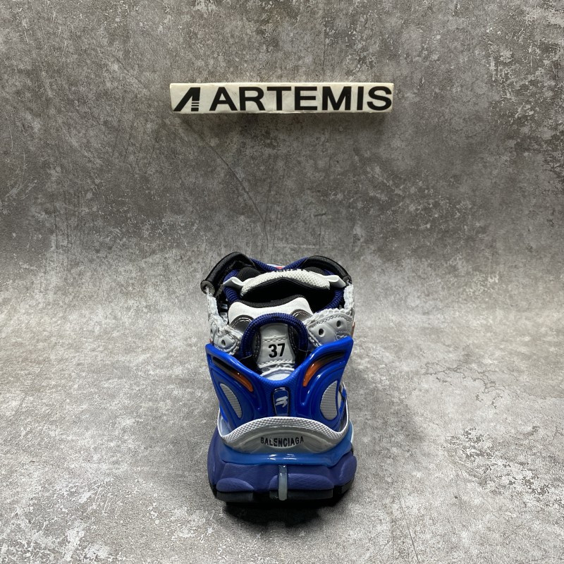 ba*len*cia*ga Gr*ffiti runner sneaker in blue