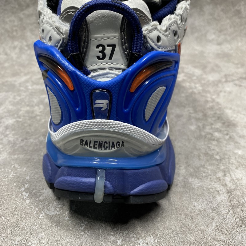 ba*len*cia*ga Gr*ffiti runner sneaker in blue