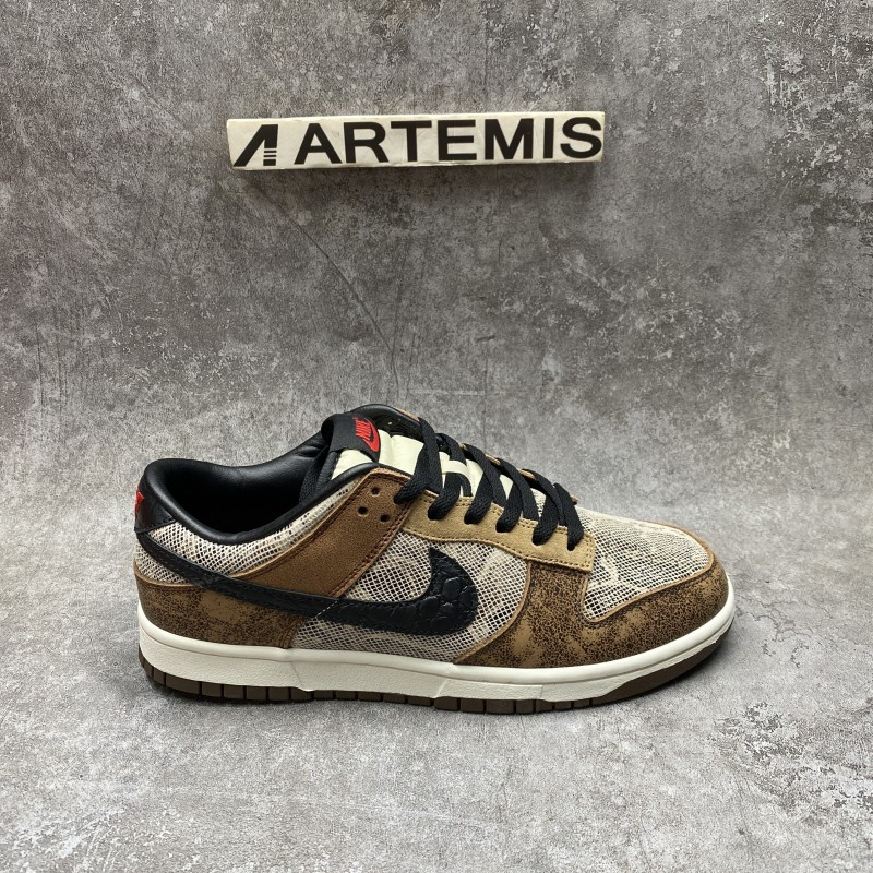 nike dunk low preM1vm co.jp brown snakeskin