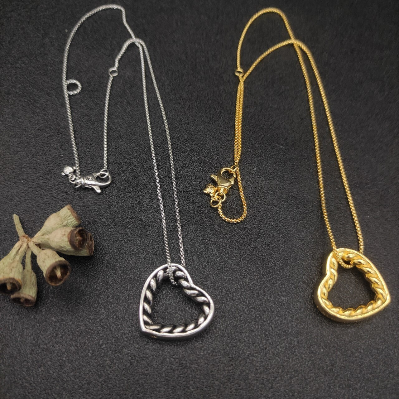 dau1d Yvrm*n heart necklace(chain length 45+5cm delay chain chain thickness 1.5mm)