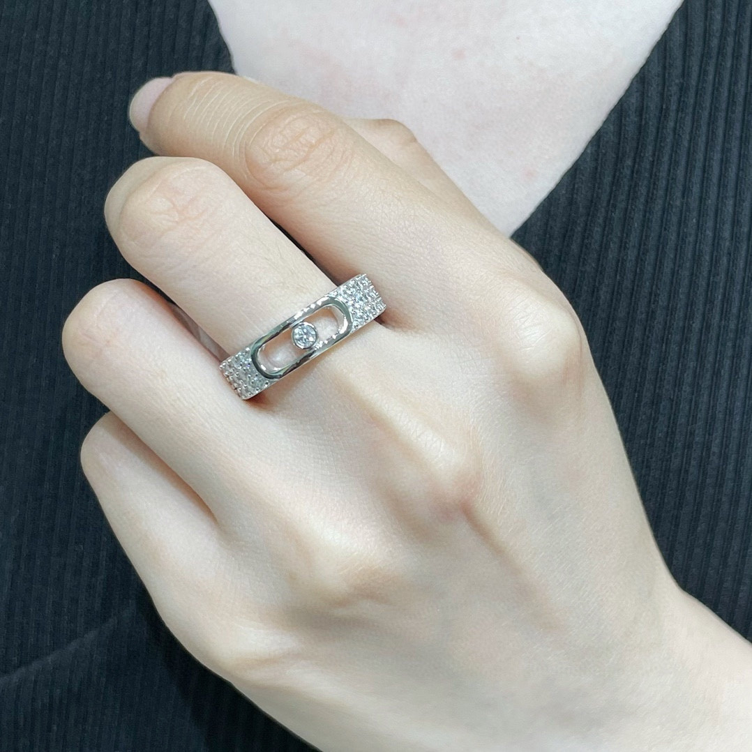 Mes1kaa move joaillerie pavé di*m*nd ring