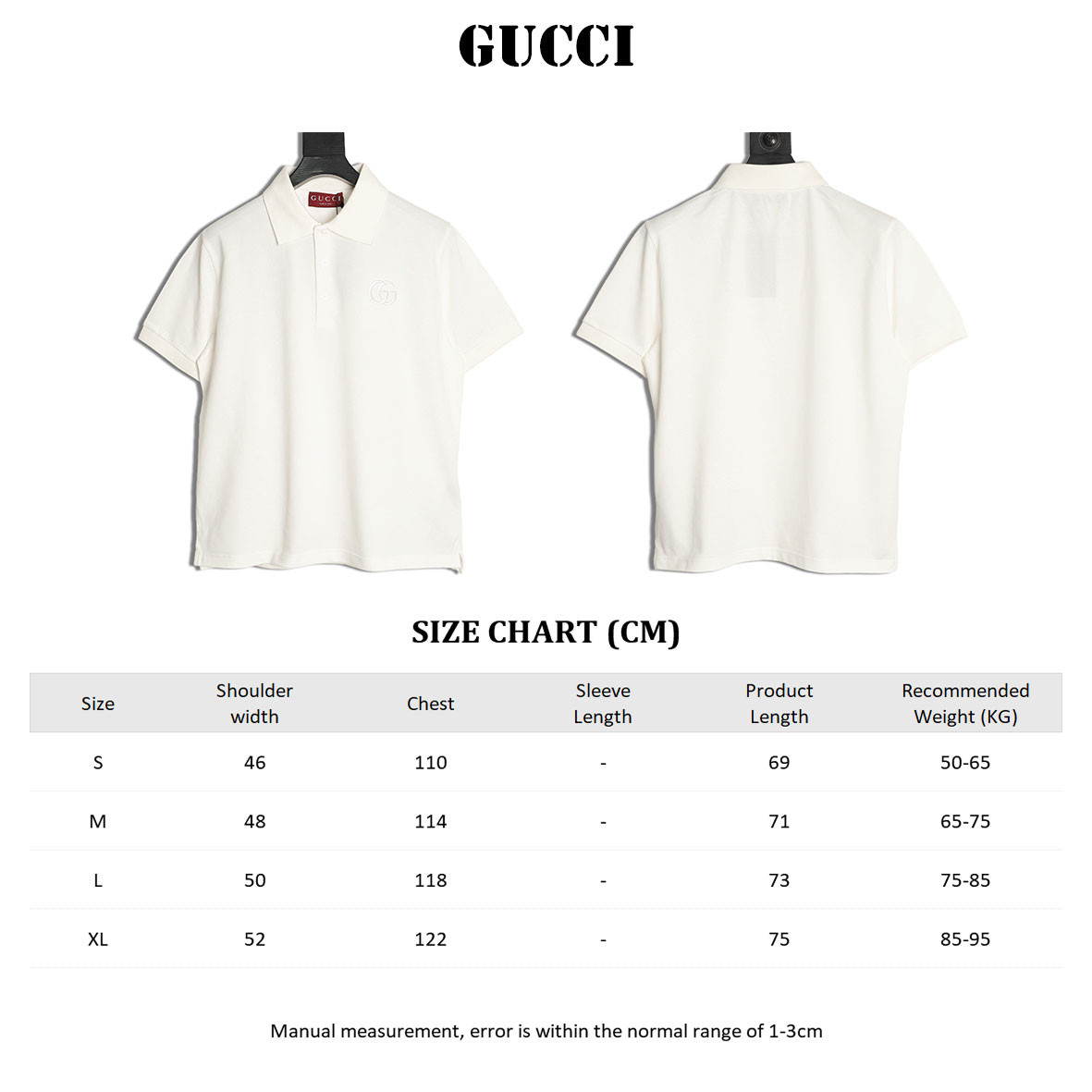 G*u*i short-sleeved polo shirt
