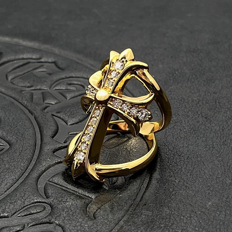 Ch**me He**ts cross cutout ring