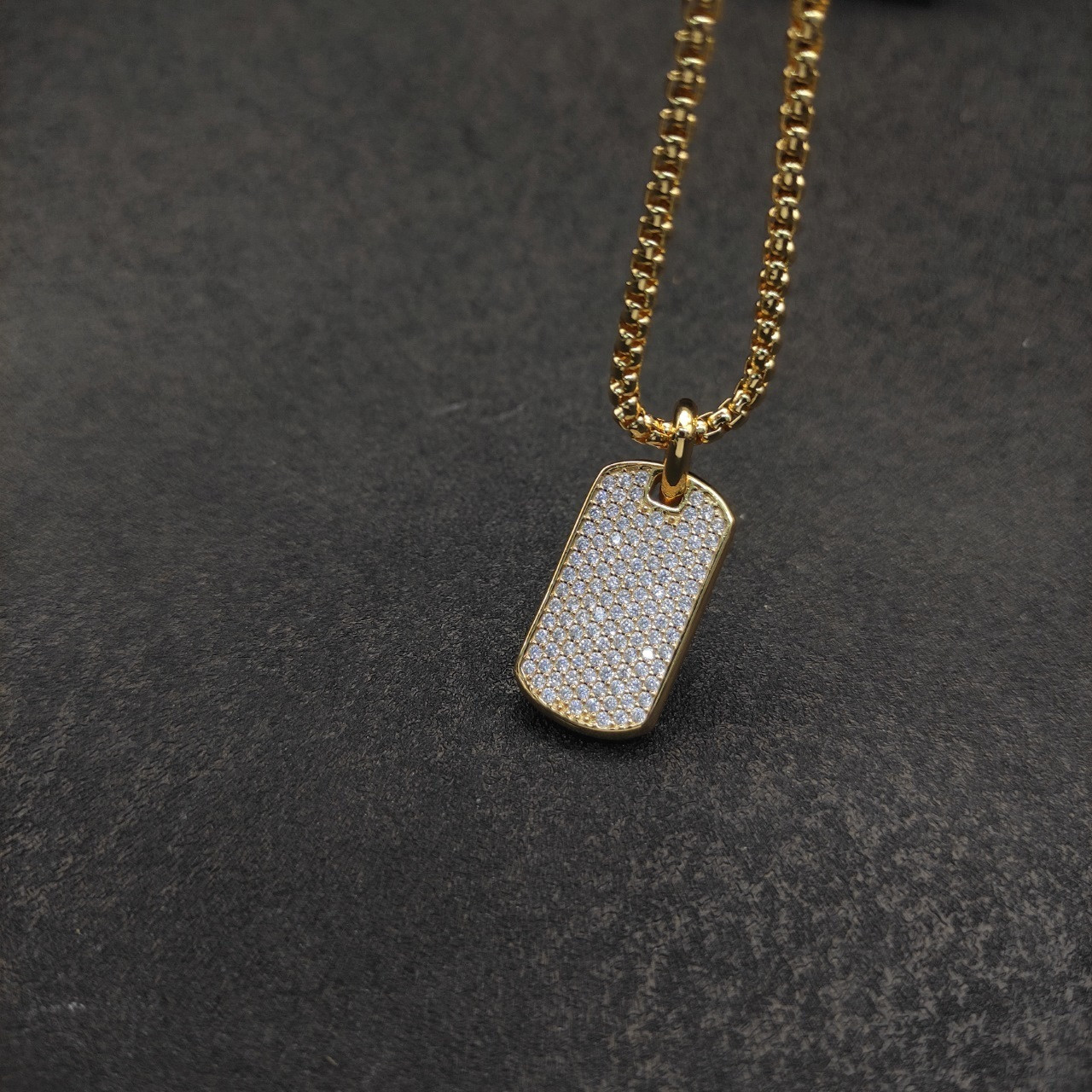 dau1d Yvrm*n brand necklace(chain length 50+5cm delay chain chain thickness 3mm)