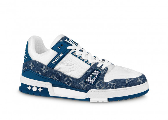 1v trainer monogram De*1m white blue