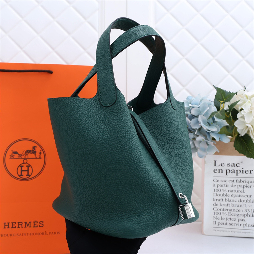 H**mes picotin 18cm peacock green without original box