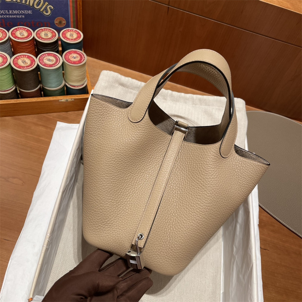 H**mes picotin 18cm light brown without original box