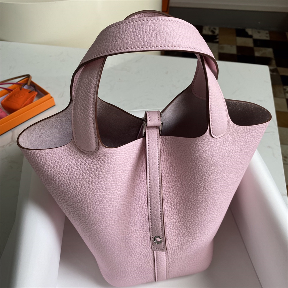 H**mes picotin 18cm light pink without original box