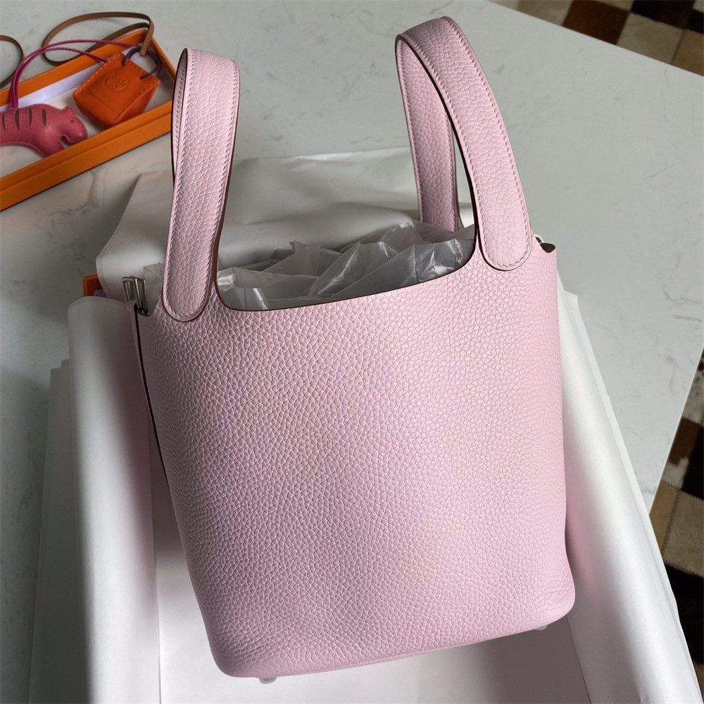 H**mes picotin 18cm light pink without original box