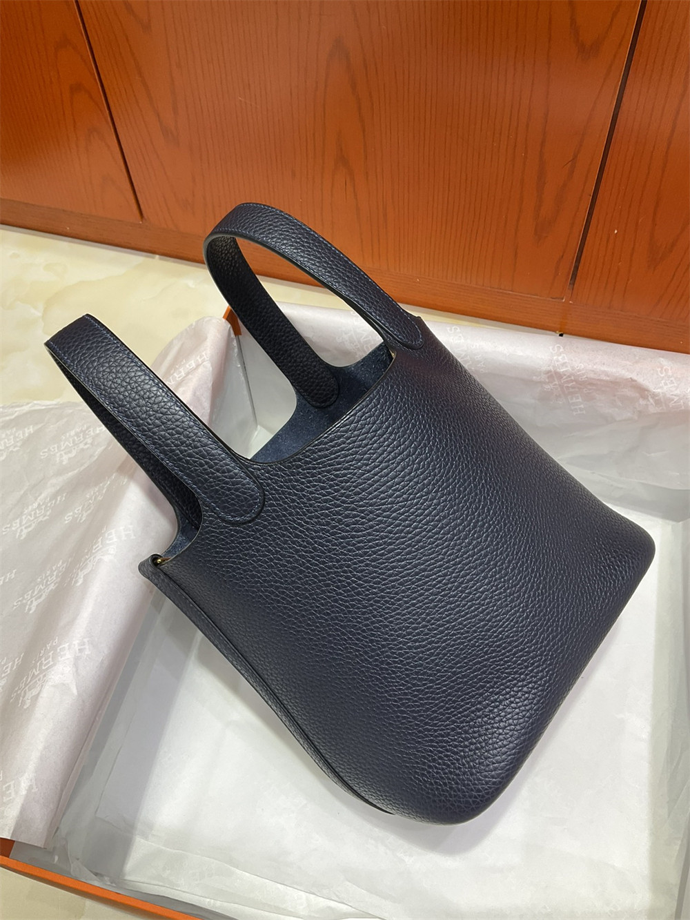 H**mes picotin 18cm midnight blue without original box