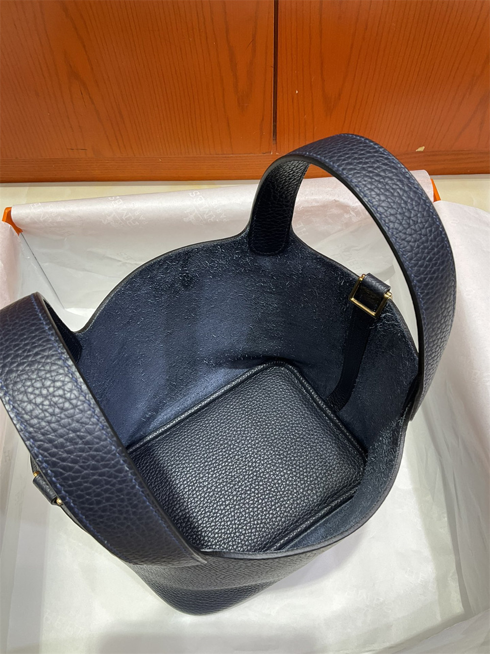 H**mes picotin 18cm midnight blue without original box