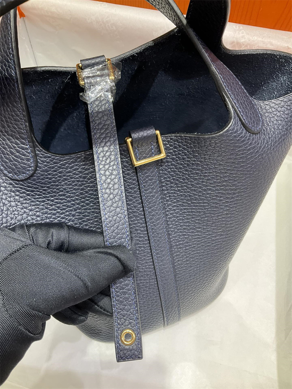 H**mes picotin 18cm midnight blue without original box