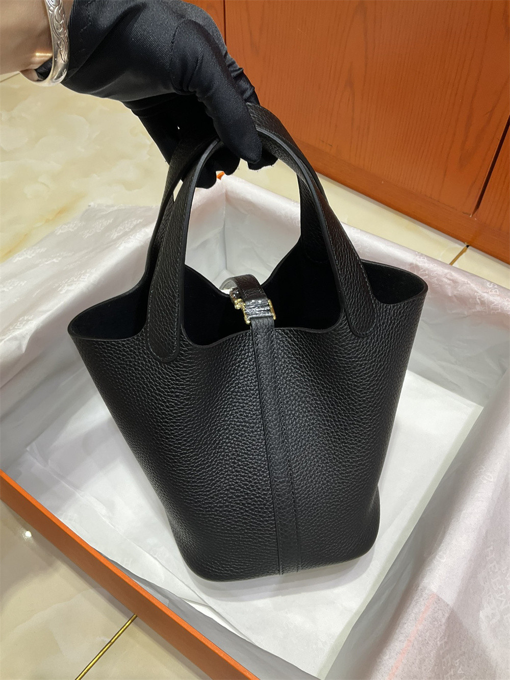 H**mes picotin 18cm black without original box