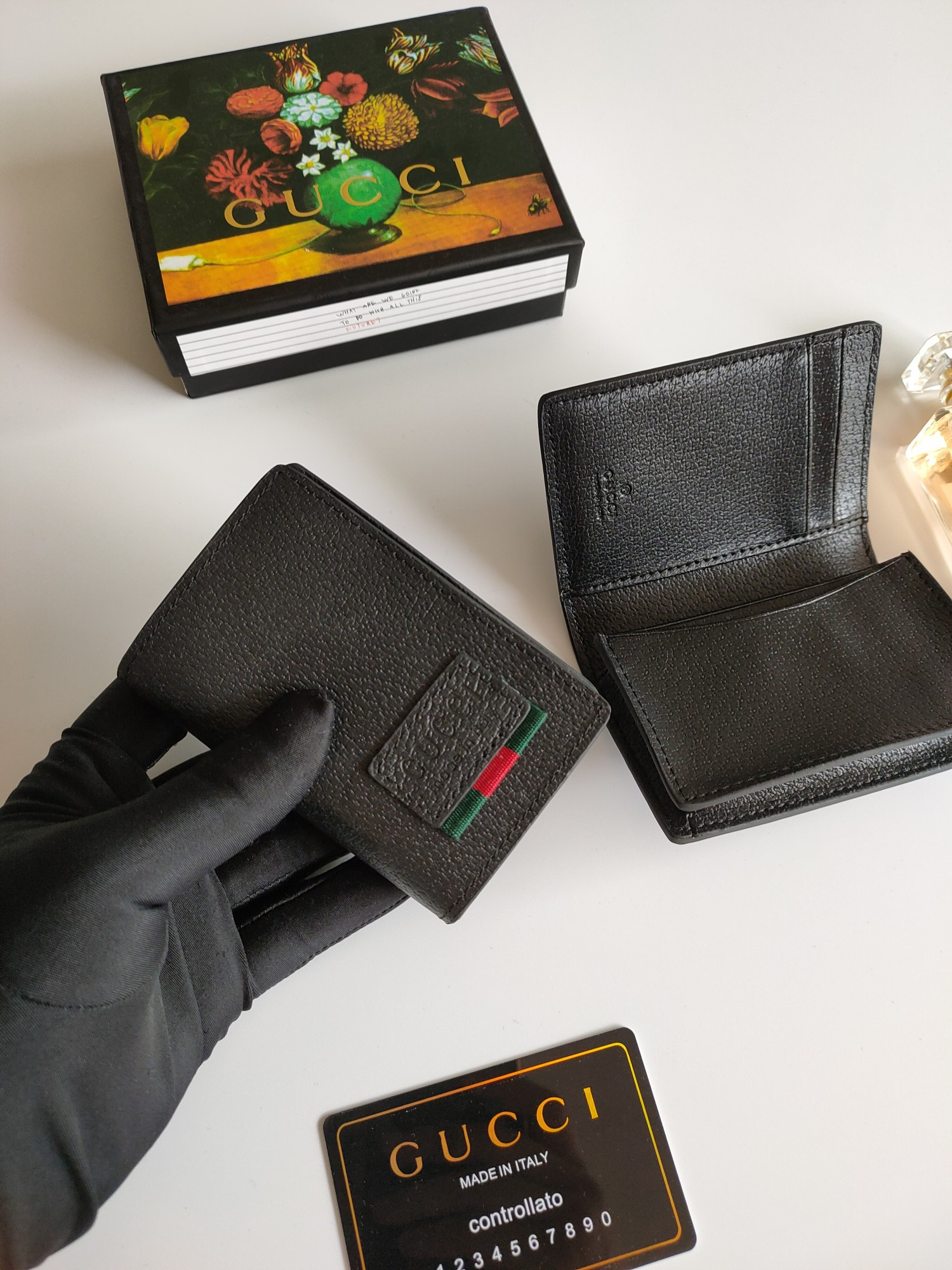 G*u*i gg card case wallet