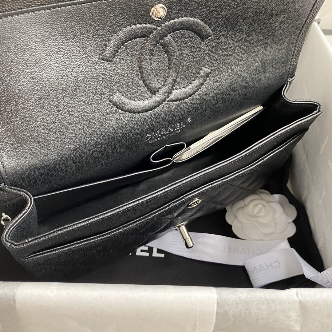 Ch*el classic flap bag 15.5×25.5×6.5cm