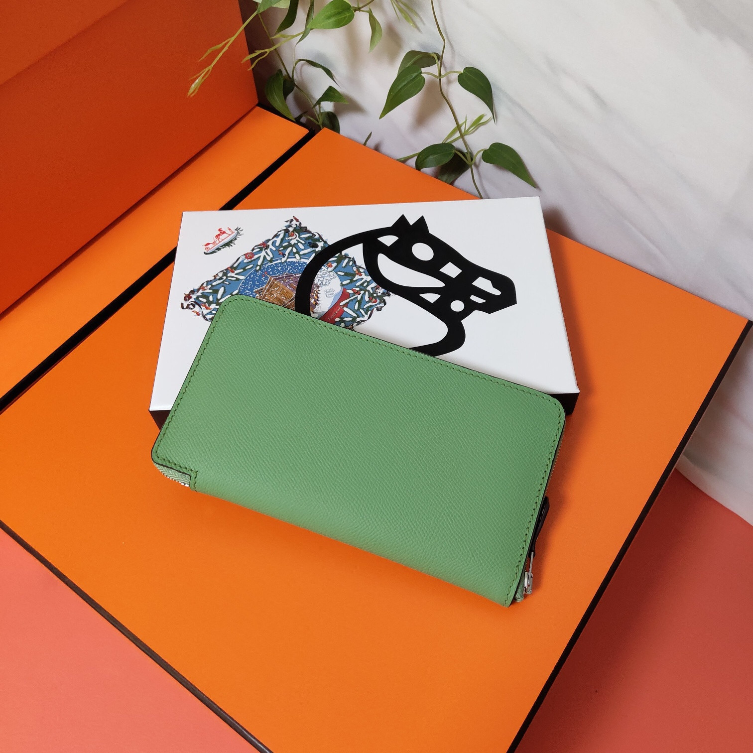 H**mes long wallet 20x11cm