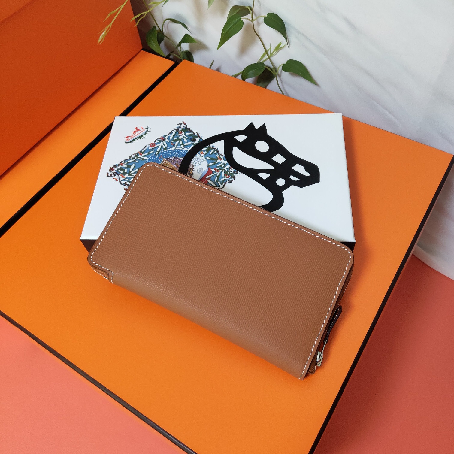 H**mes long wallet 20x11cm