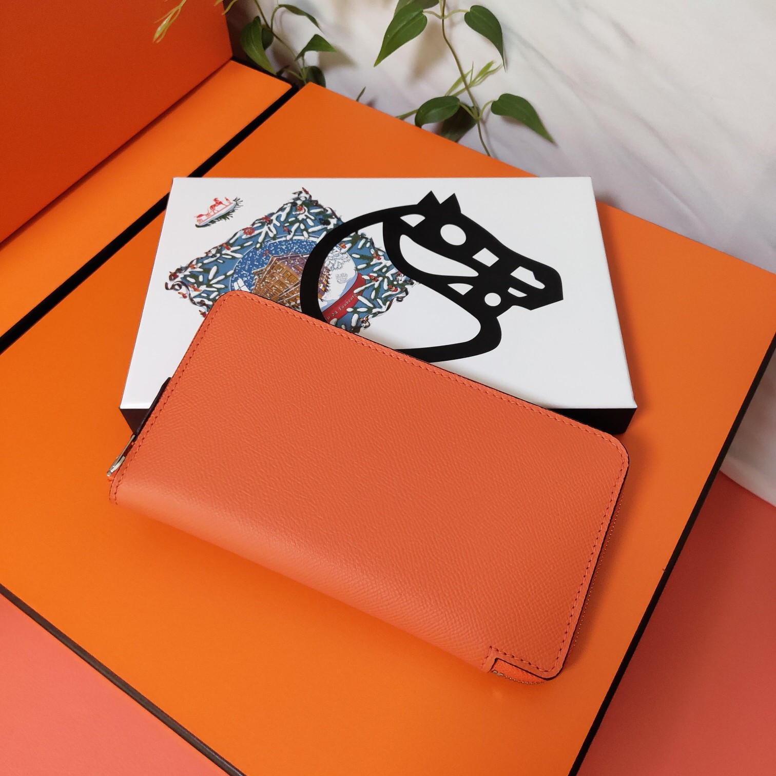 H**mes long wallet 20x11cm