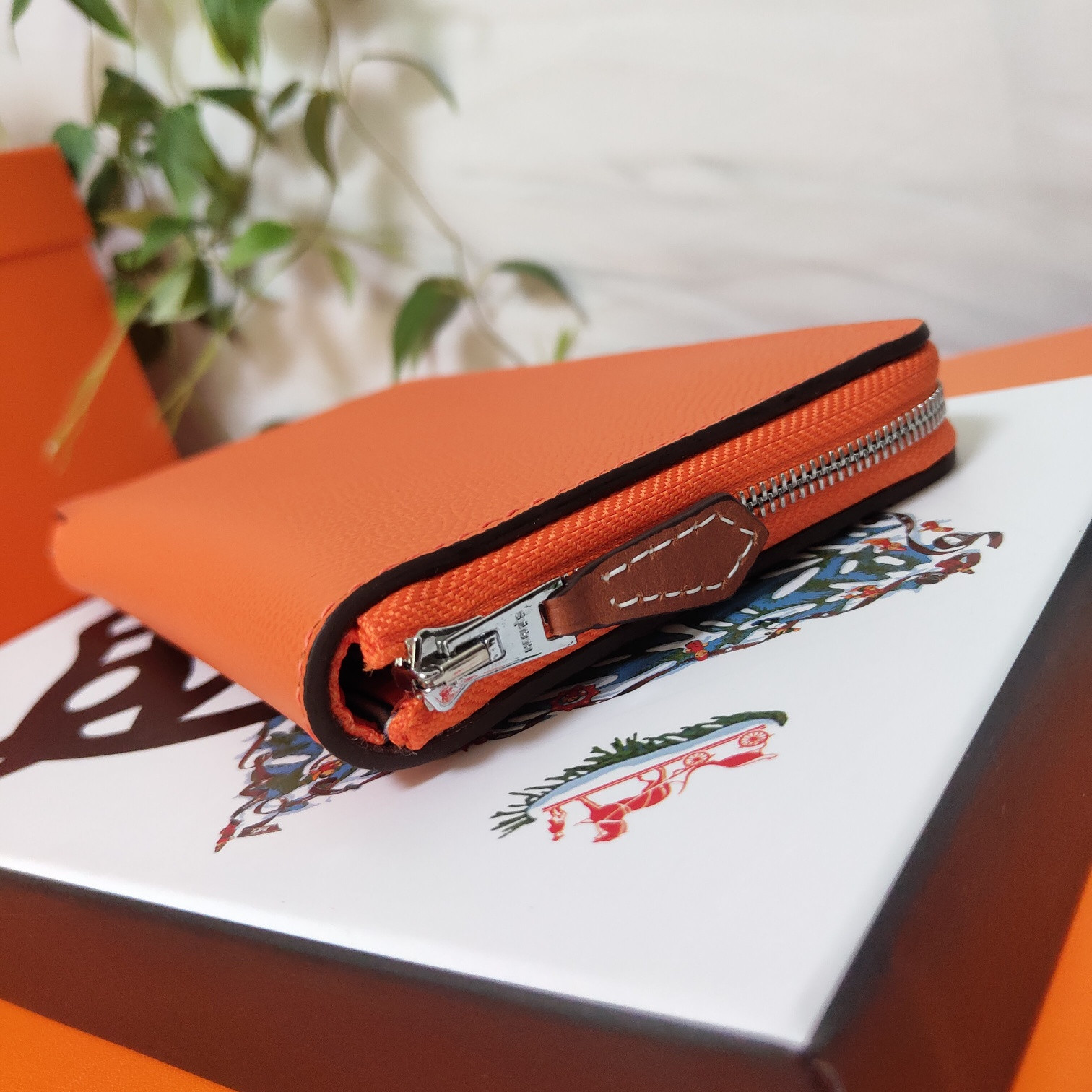 H**mes long wallet 20x11cm