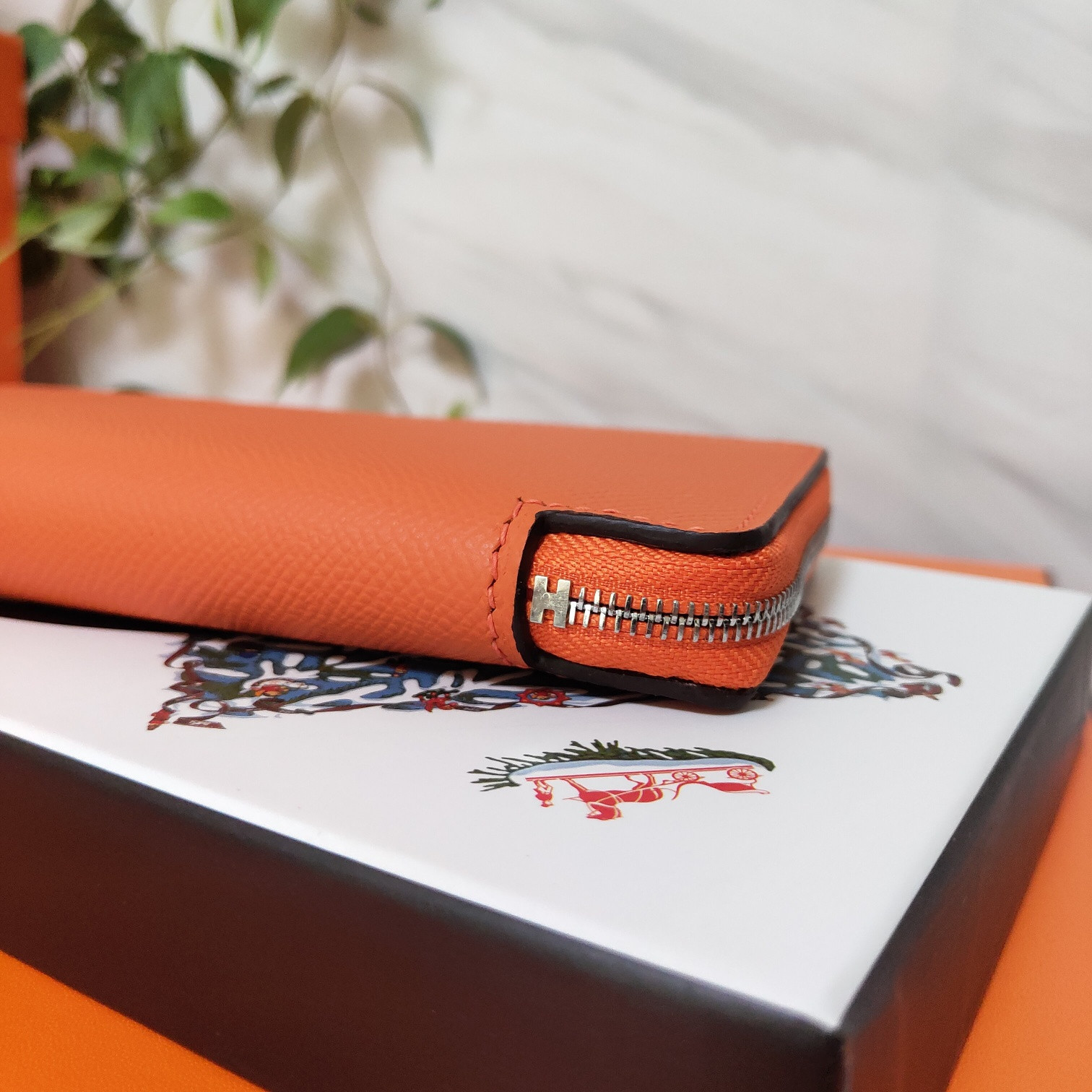 H**mes long wallet 20x11cm