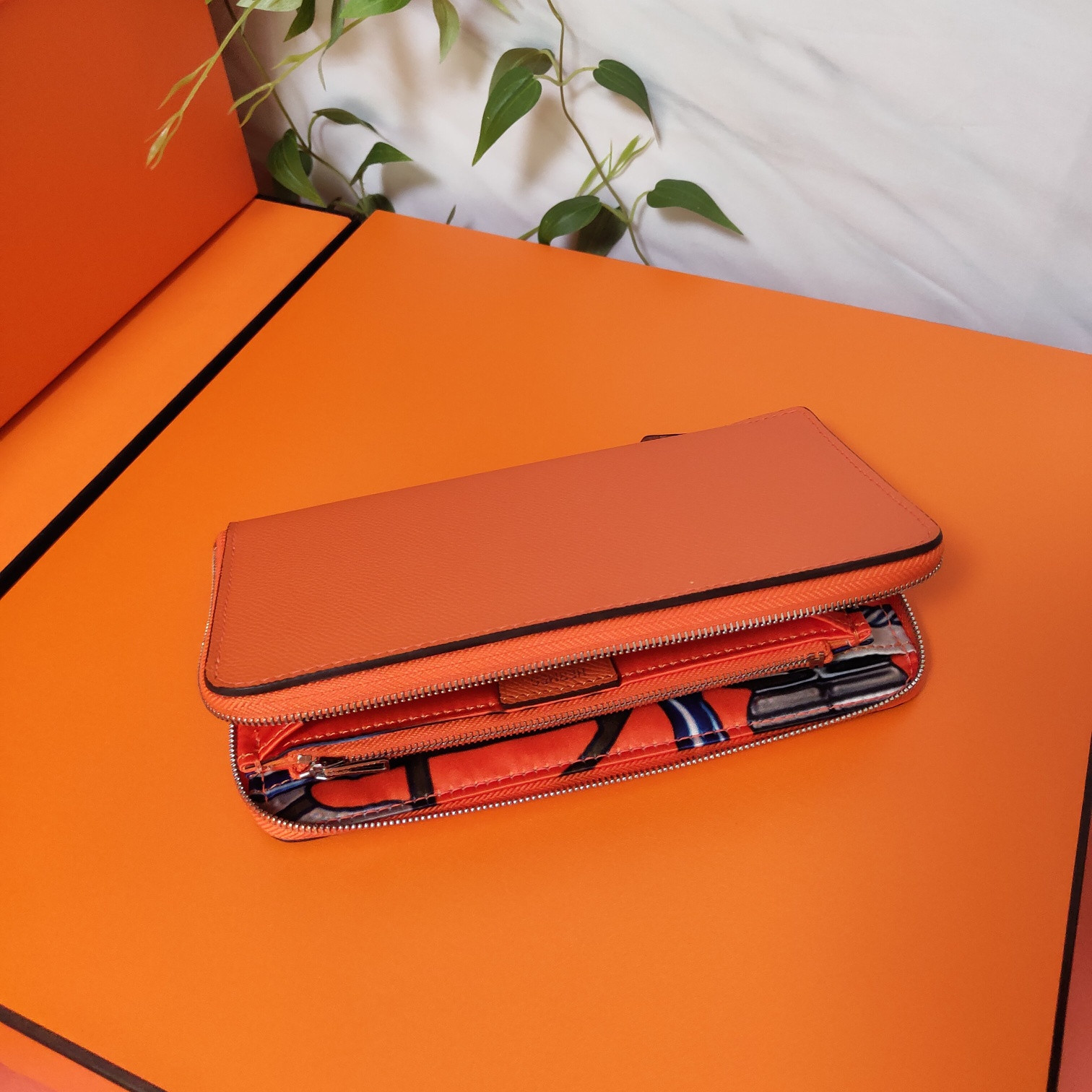 H**mes long wallet 20x11cm