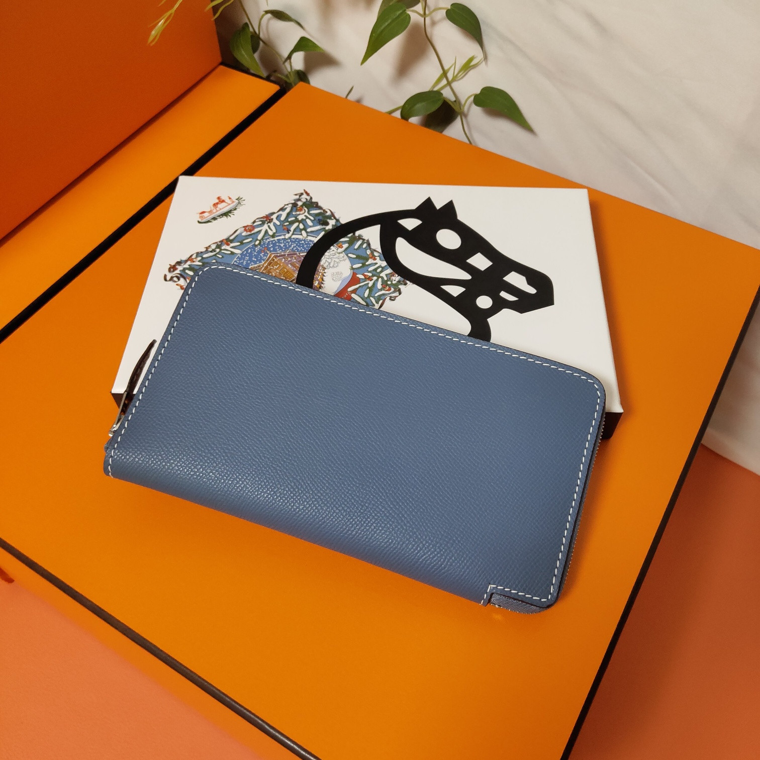H**mes long wallet 20x11cm