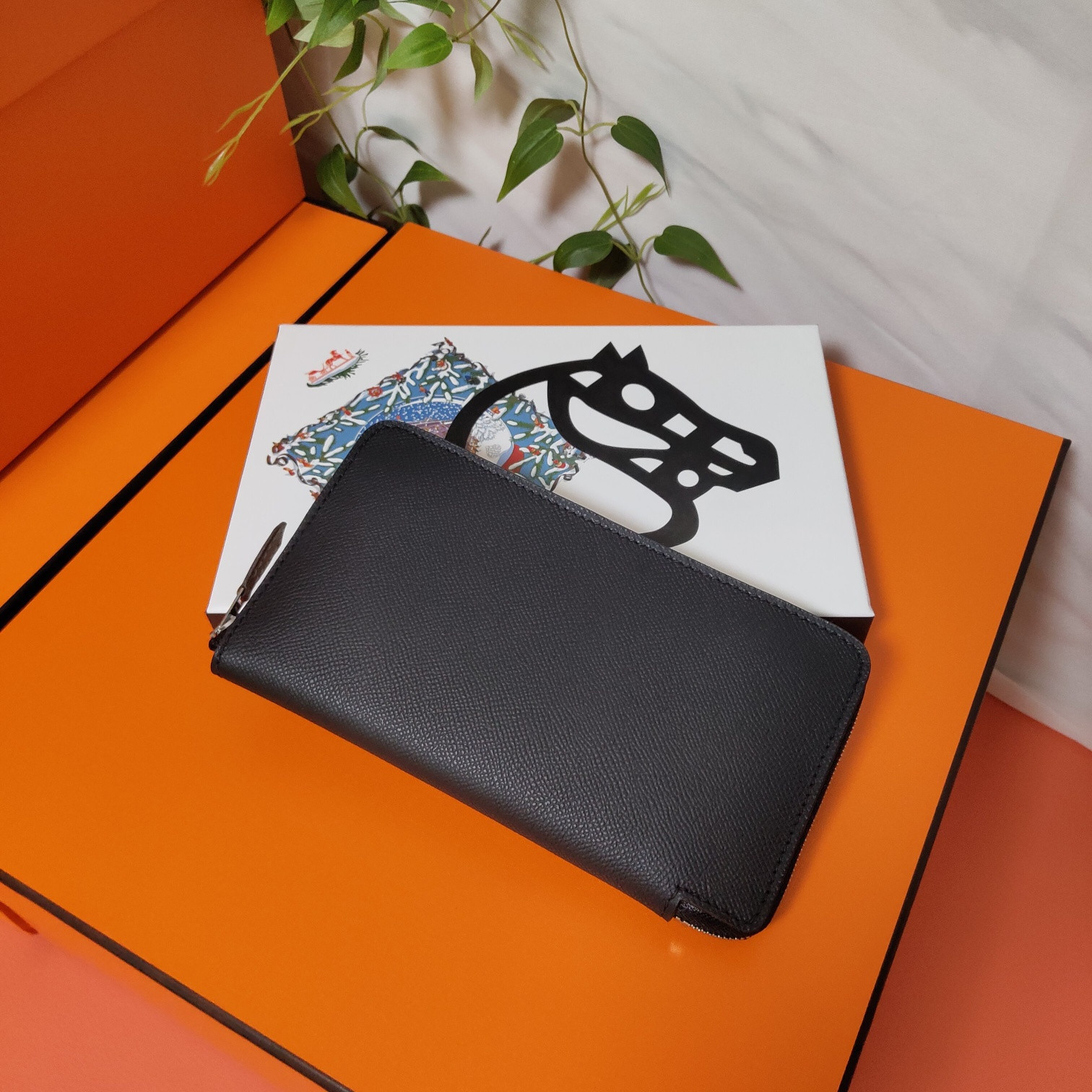 H**mes long wallet 20x11cm