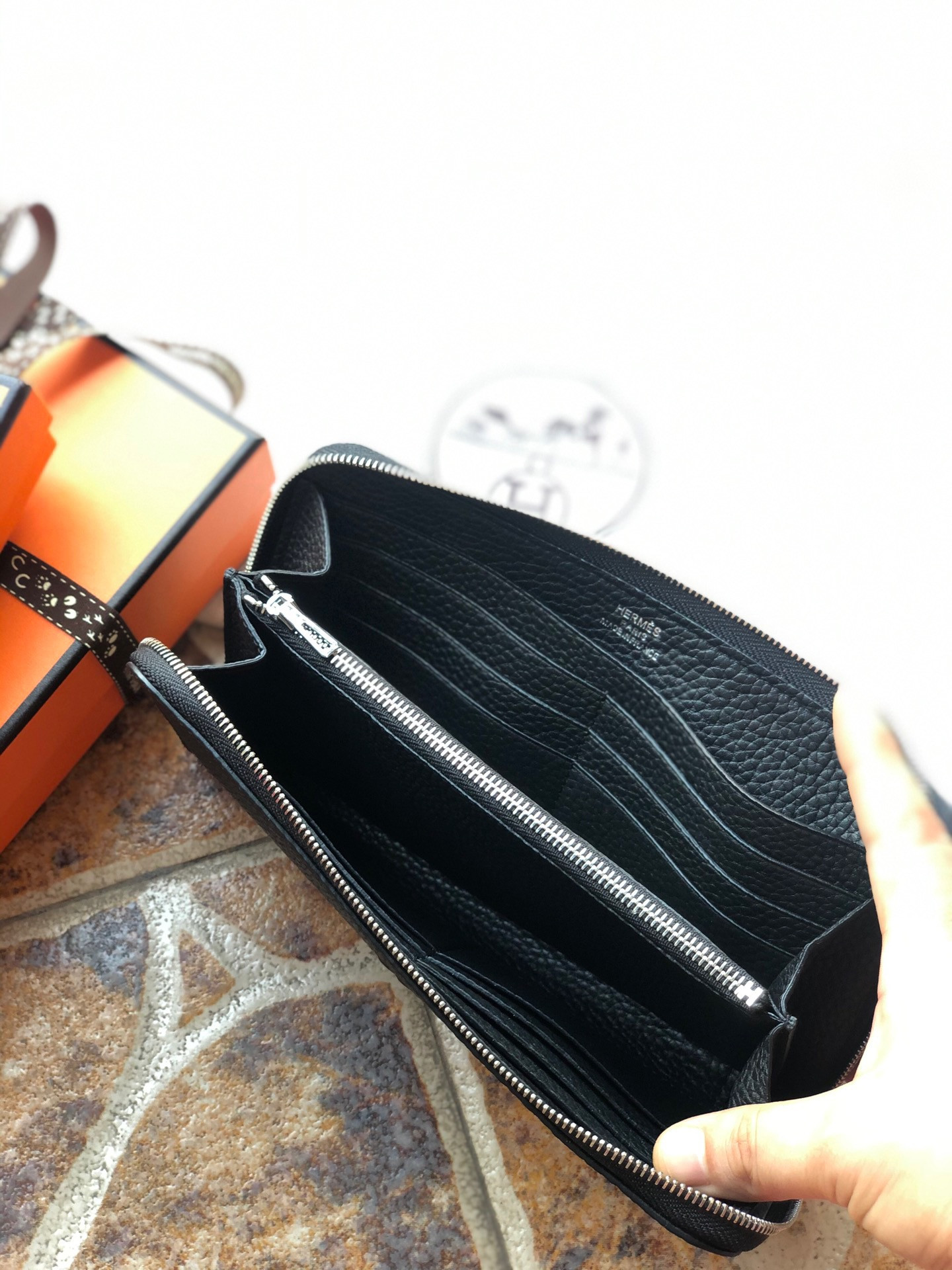H**mes long wallet 20x11cm