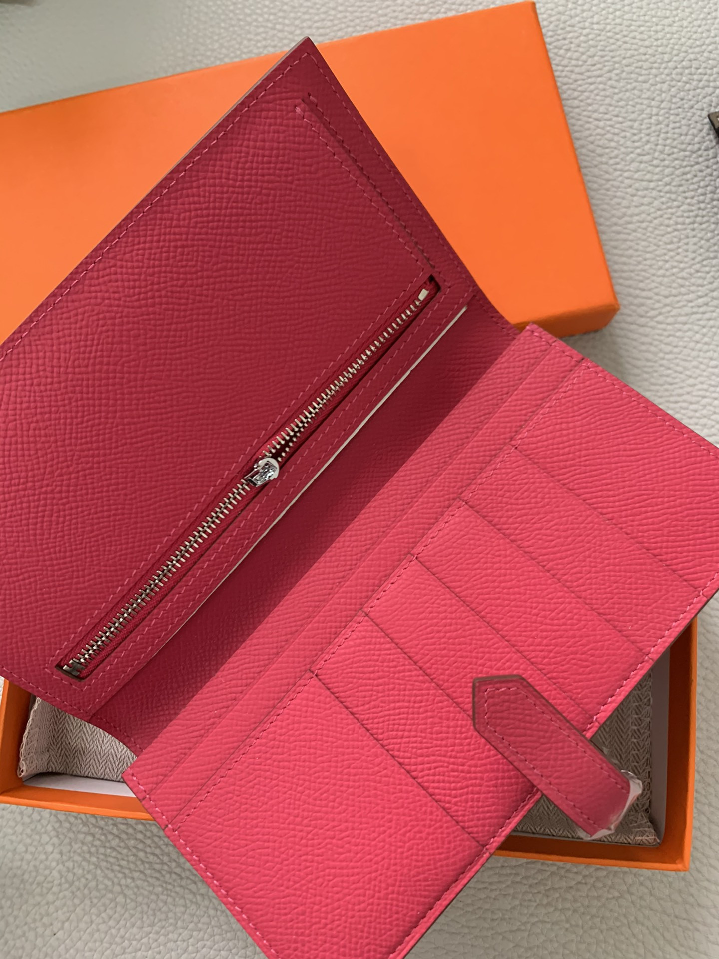 H**mes long wallet 17.5x9.5cm