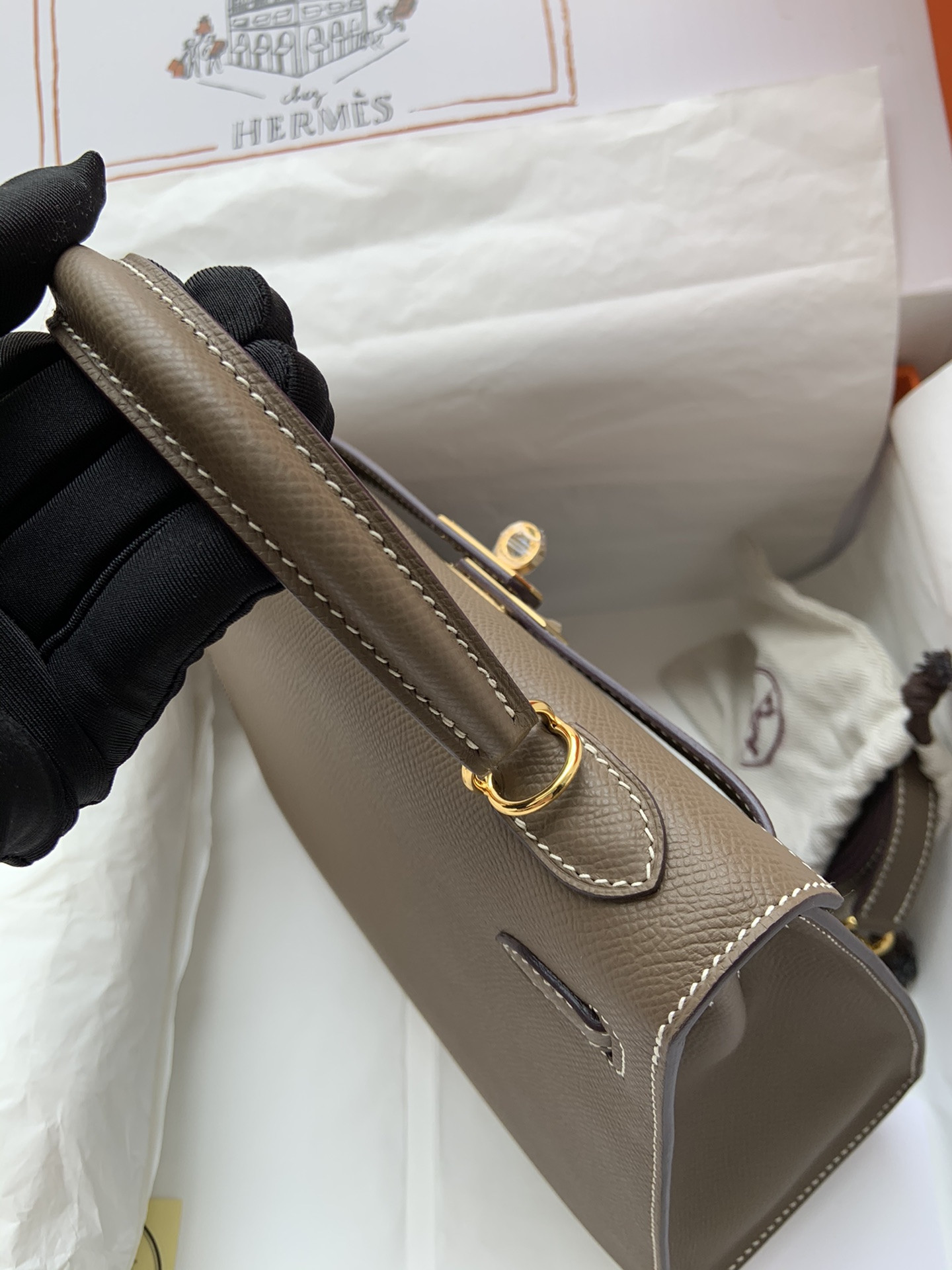 H**mes kelly gold-tone hardware 25 28