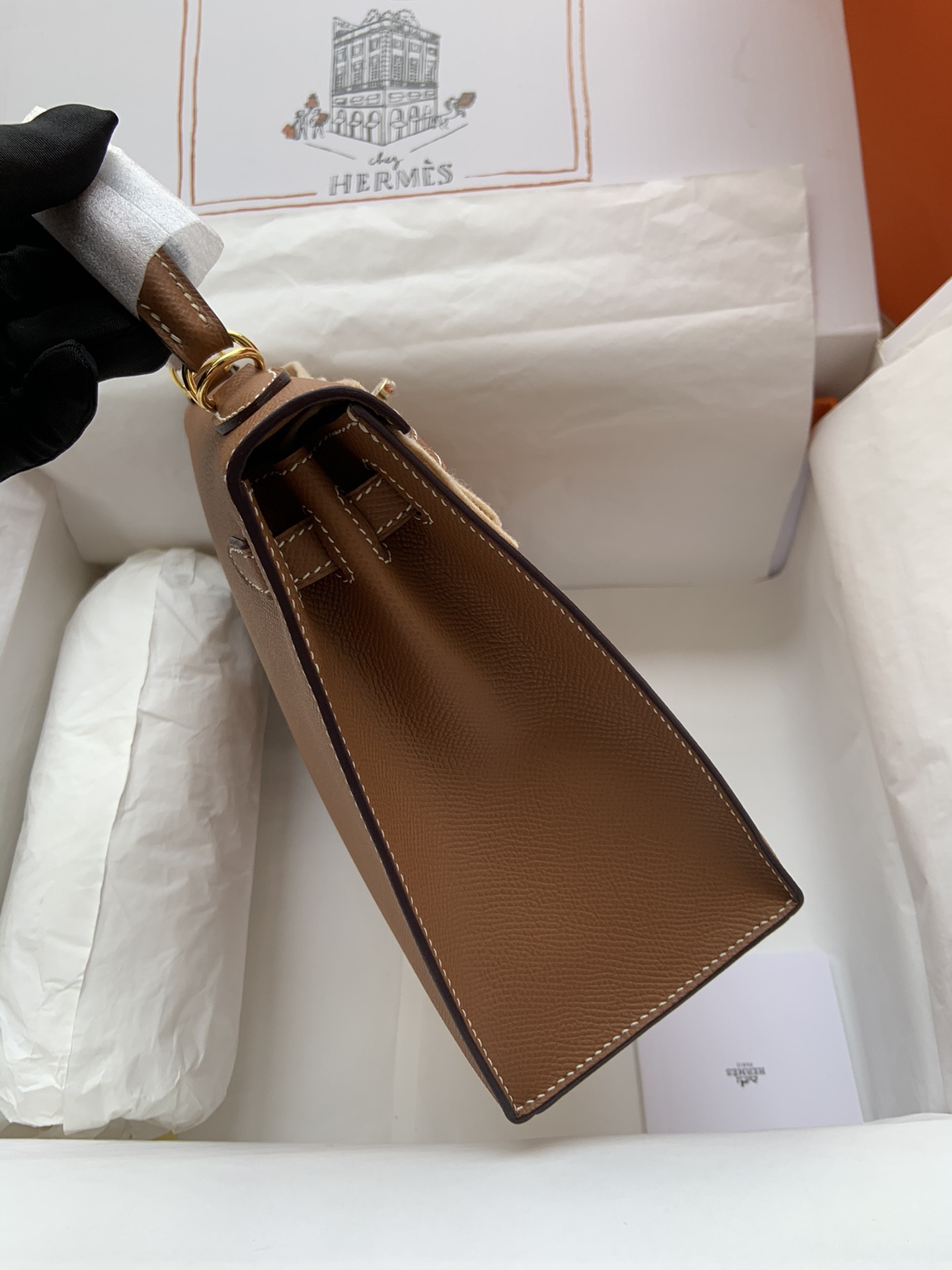 H**mes kelly gold-tone hardware 25 28