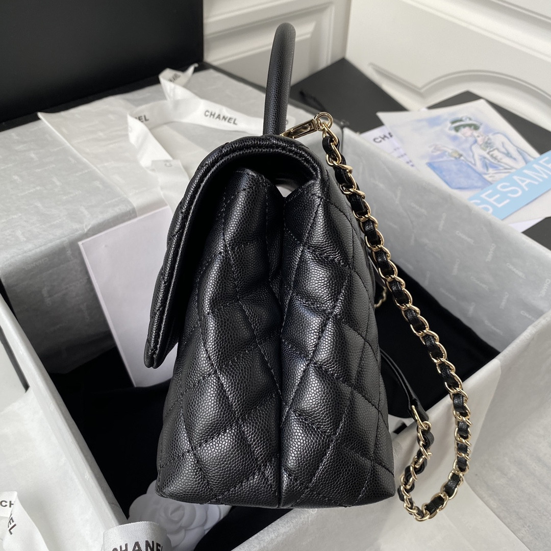 Ch*el coco handle bag 28cm