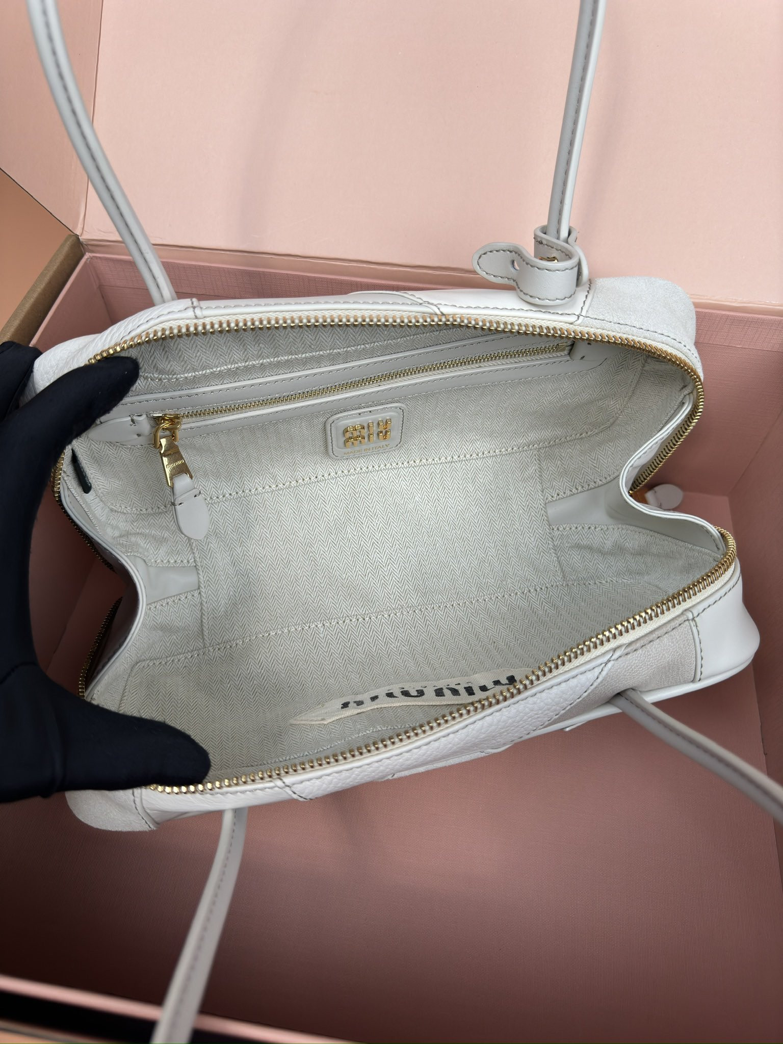 M1v M1v leather beau bag 28×15×9cm