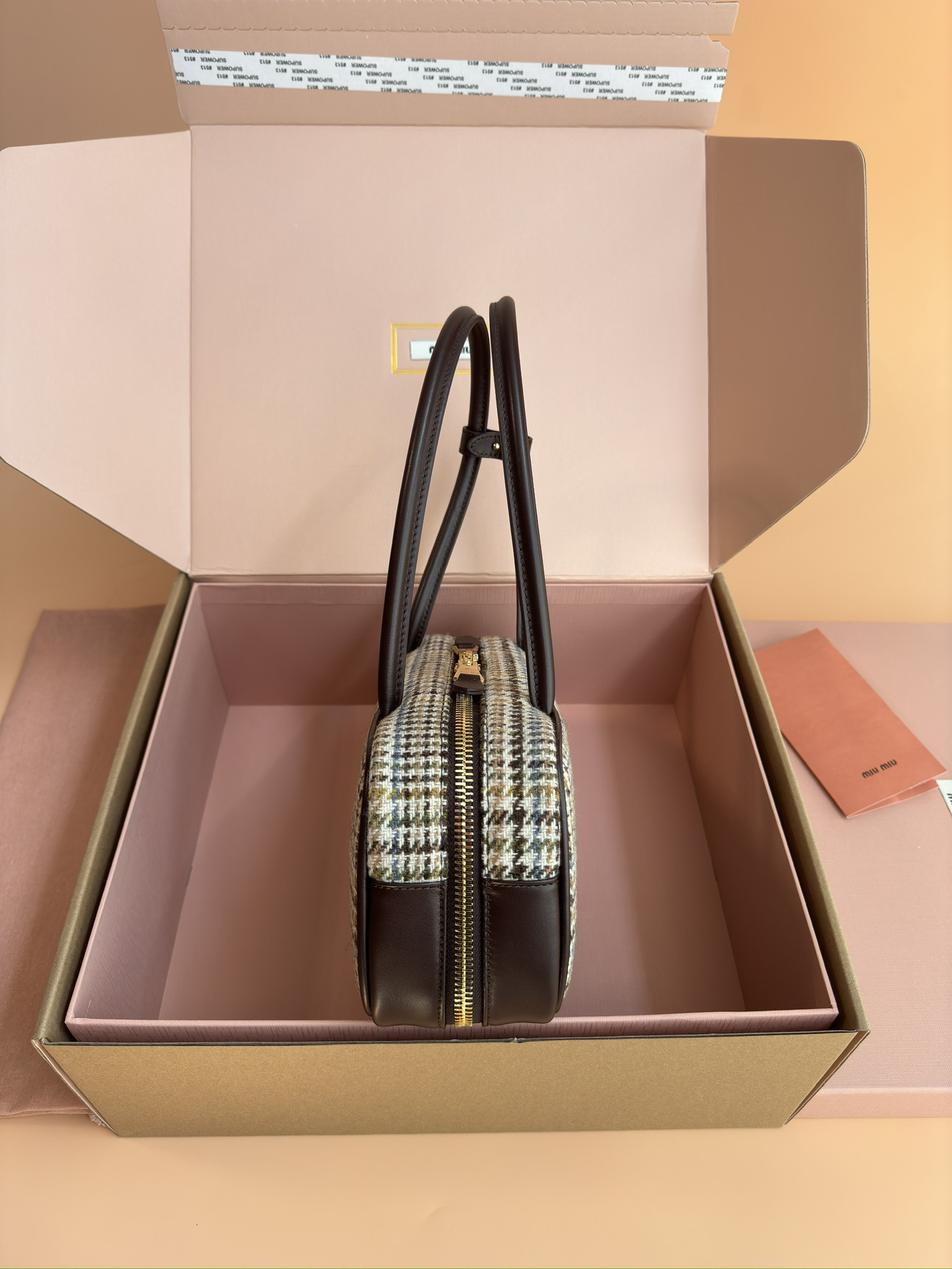 M1v M1v leather beau bag 28×15×9cm