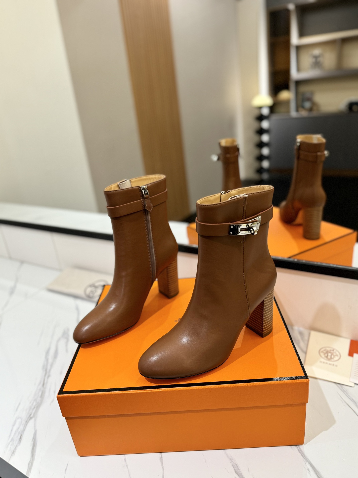 ua H**mes kelly jumping boots