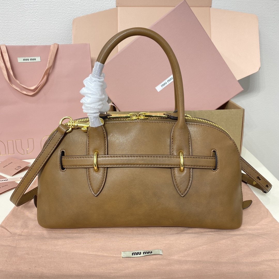 M1v M1v aventure nappa leather top-handle bag 17x33x11cm