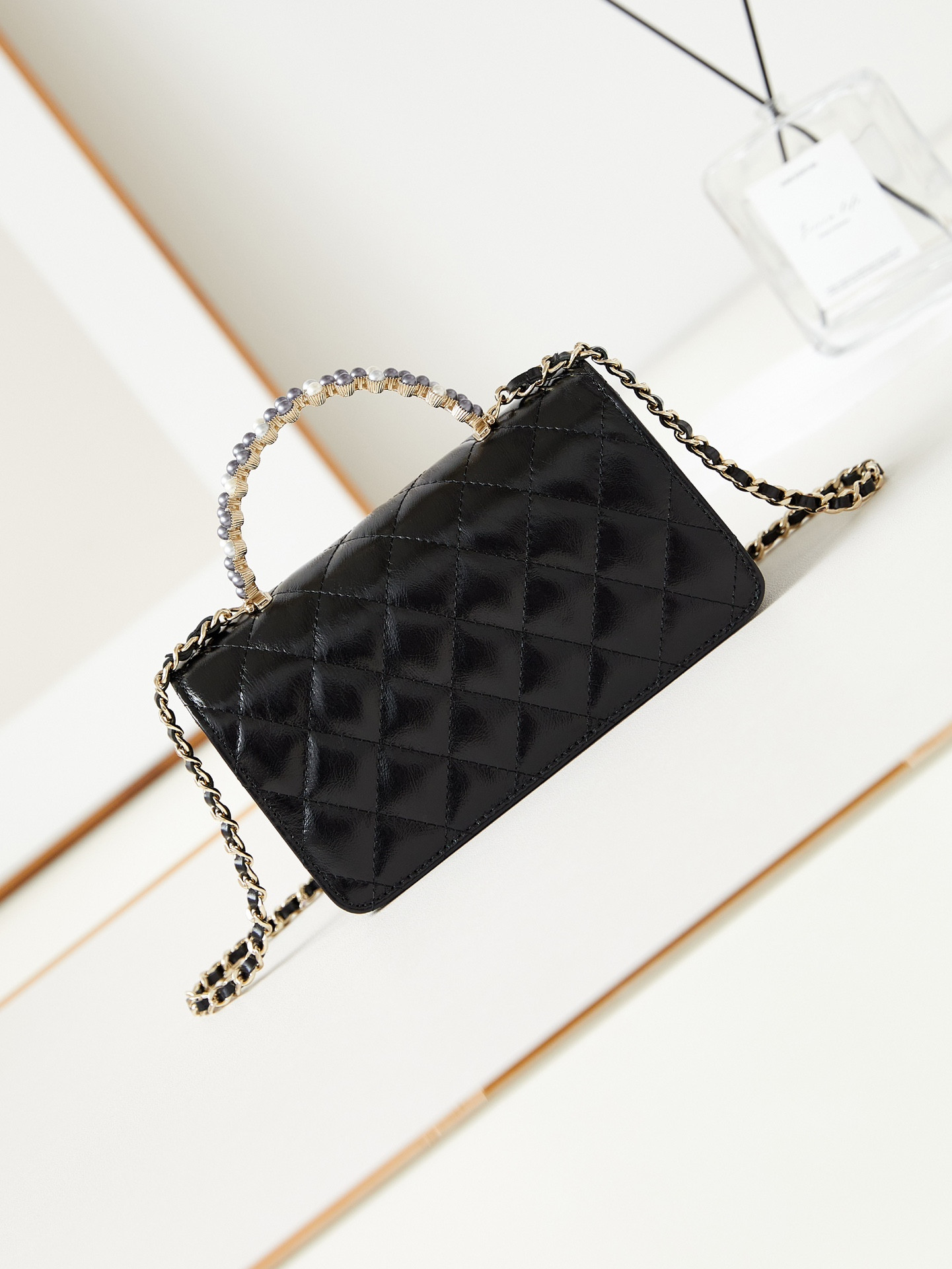 Ch*el 24p woc classic wallet on chain 11x18.5x6cm
