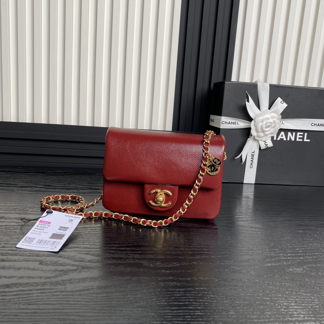 Ch*el mini flap bag 13×17.5×6cm