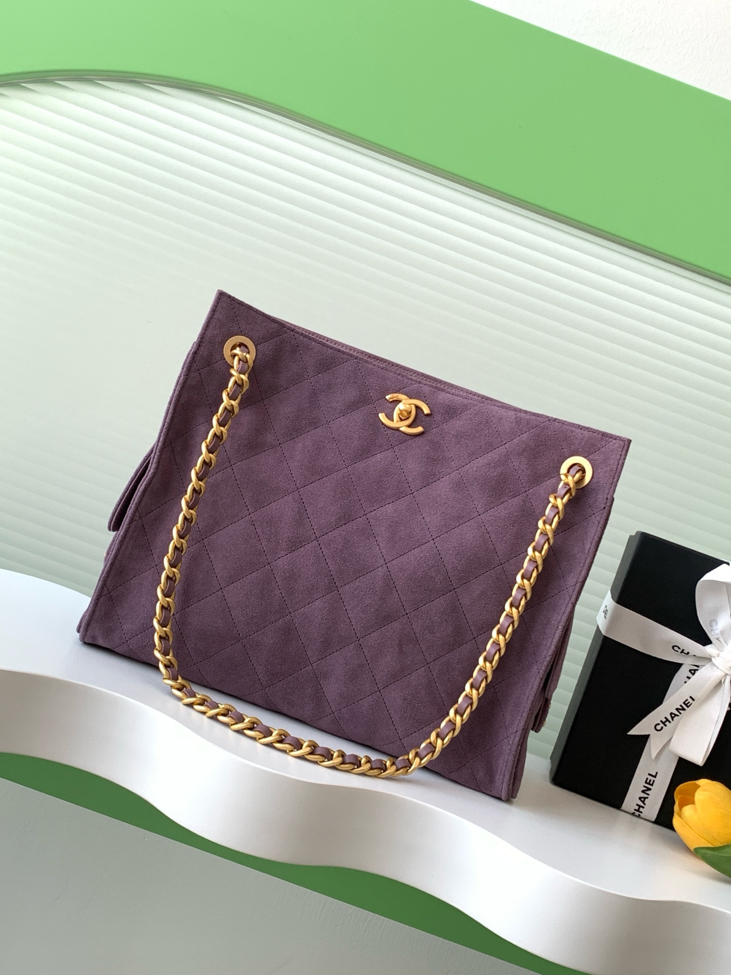 Ch*el shopping bag hobo 26x31x13cm