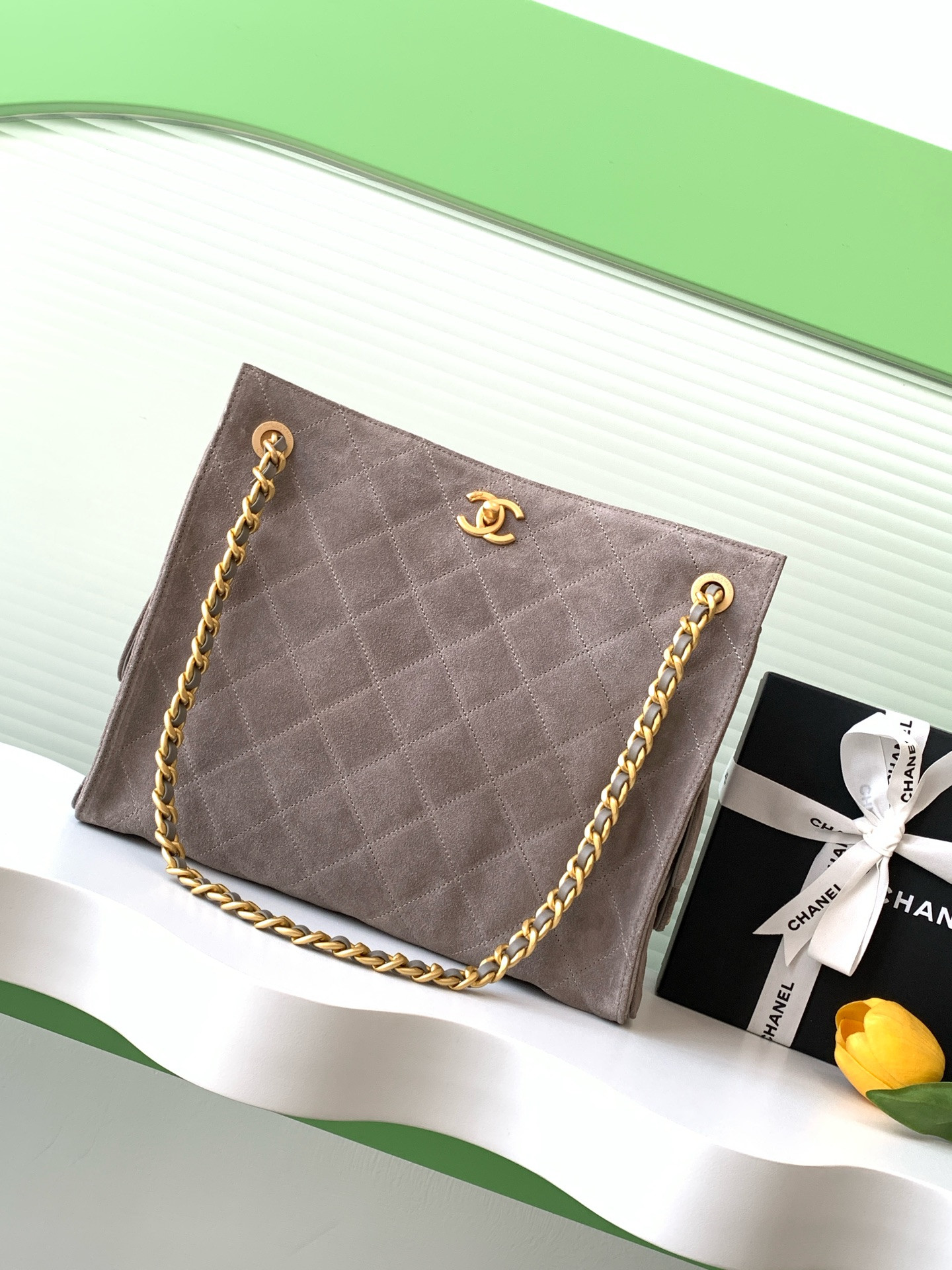 Ch*el shopping bag hobo 26x31x13cm
