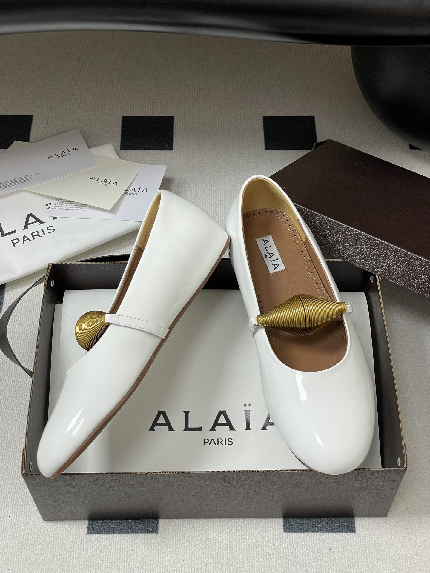 ua alaïa jewel ballet flats(cusT0mized size 7-10 days production time)