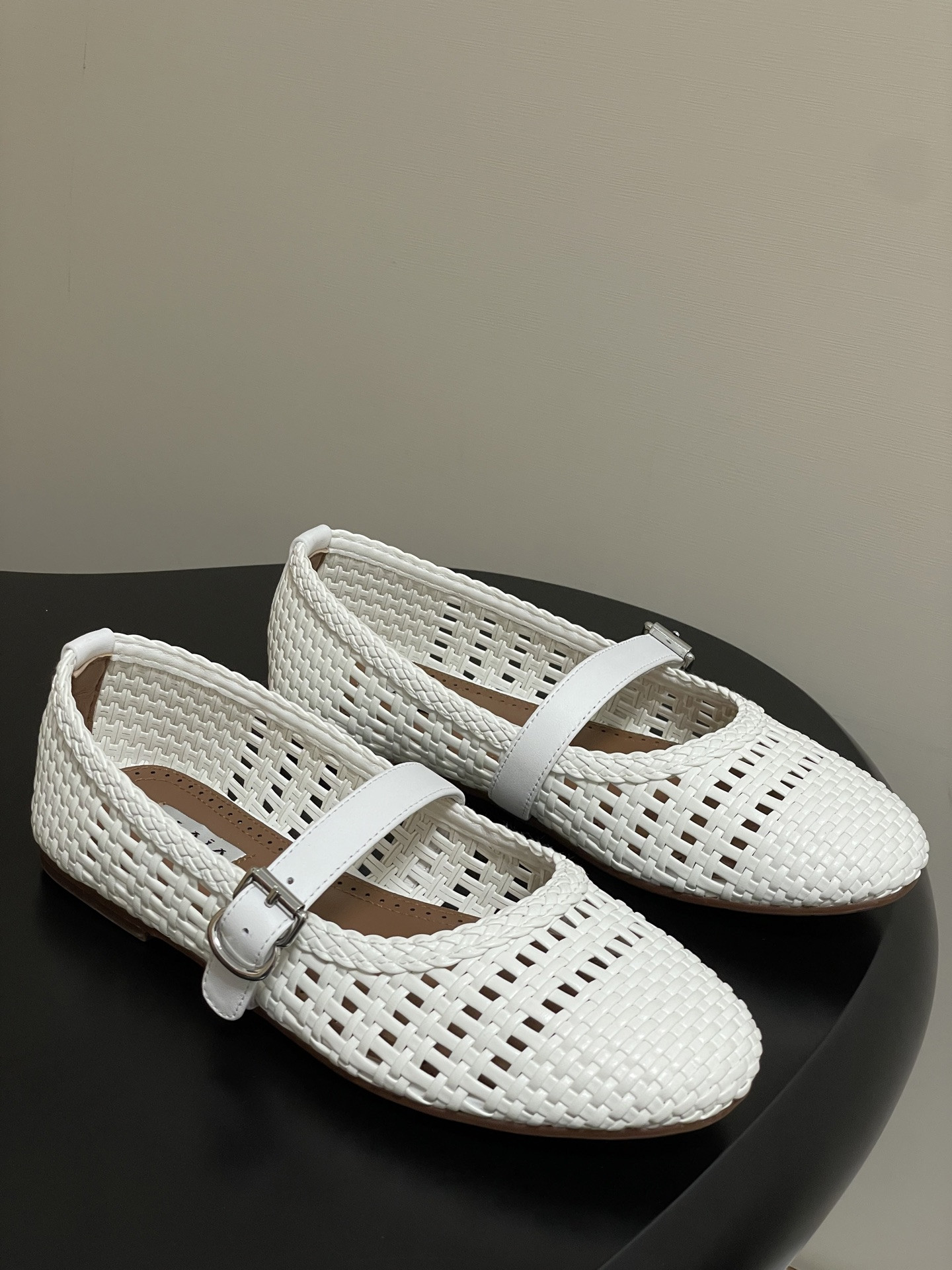 ua alaïa hollow woven mary jane flats(cusT0mized size 7-10 days production time)