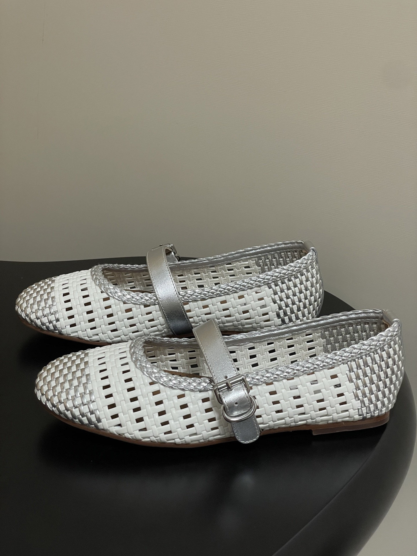 ua alaïa hollow woven mary jane flats(cusT0mized size 7-10 days production time)
