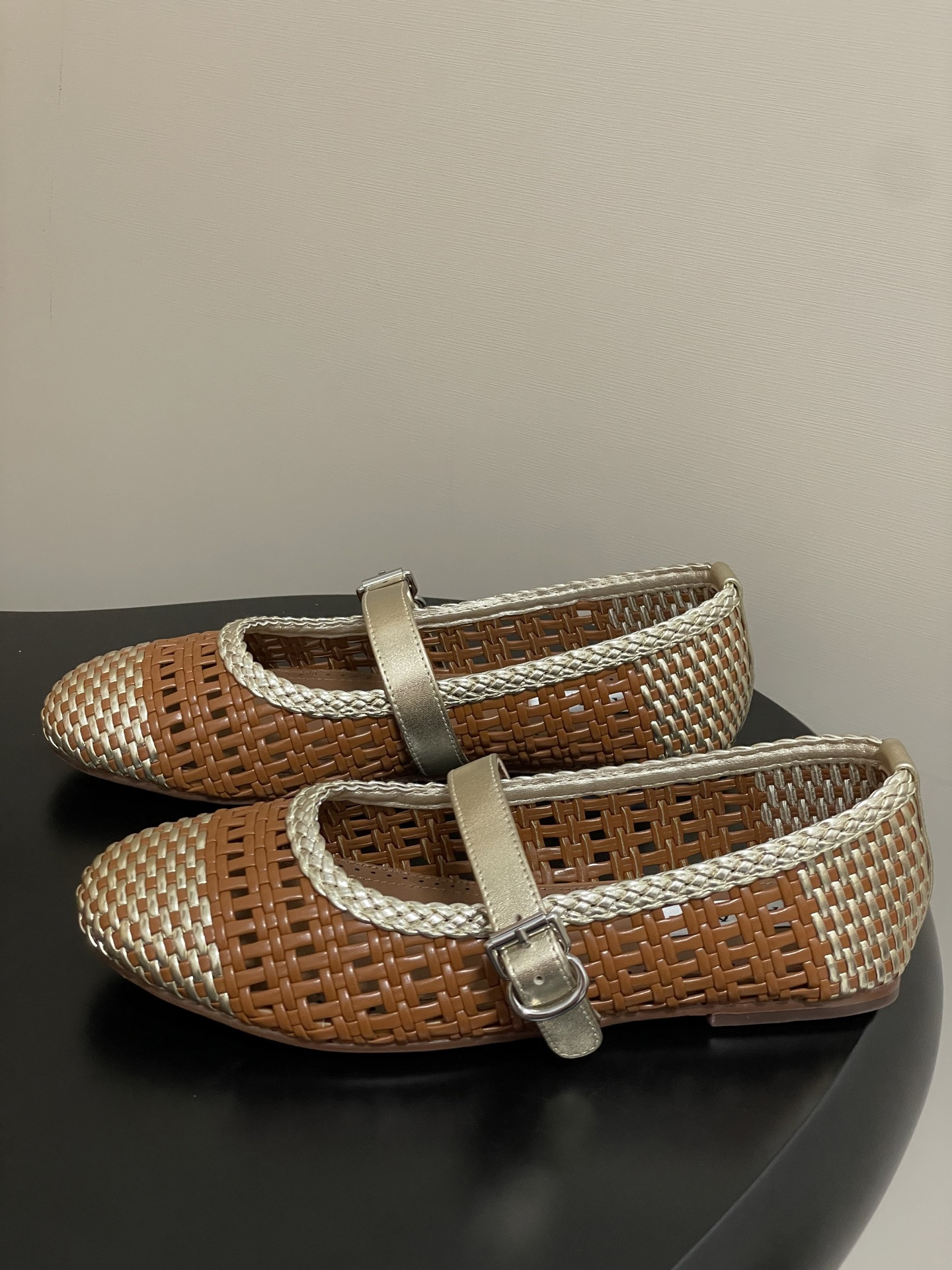 ua alaïa hollow woven mary jane flats(cusT0mized size 7-10 days production time)