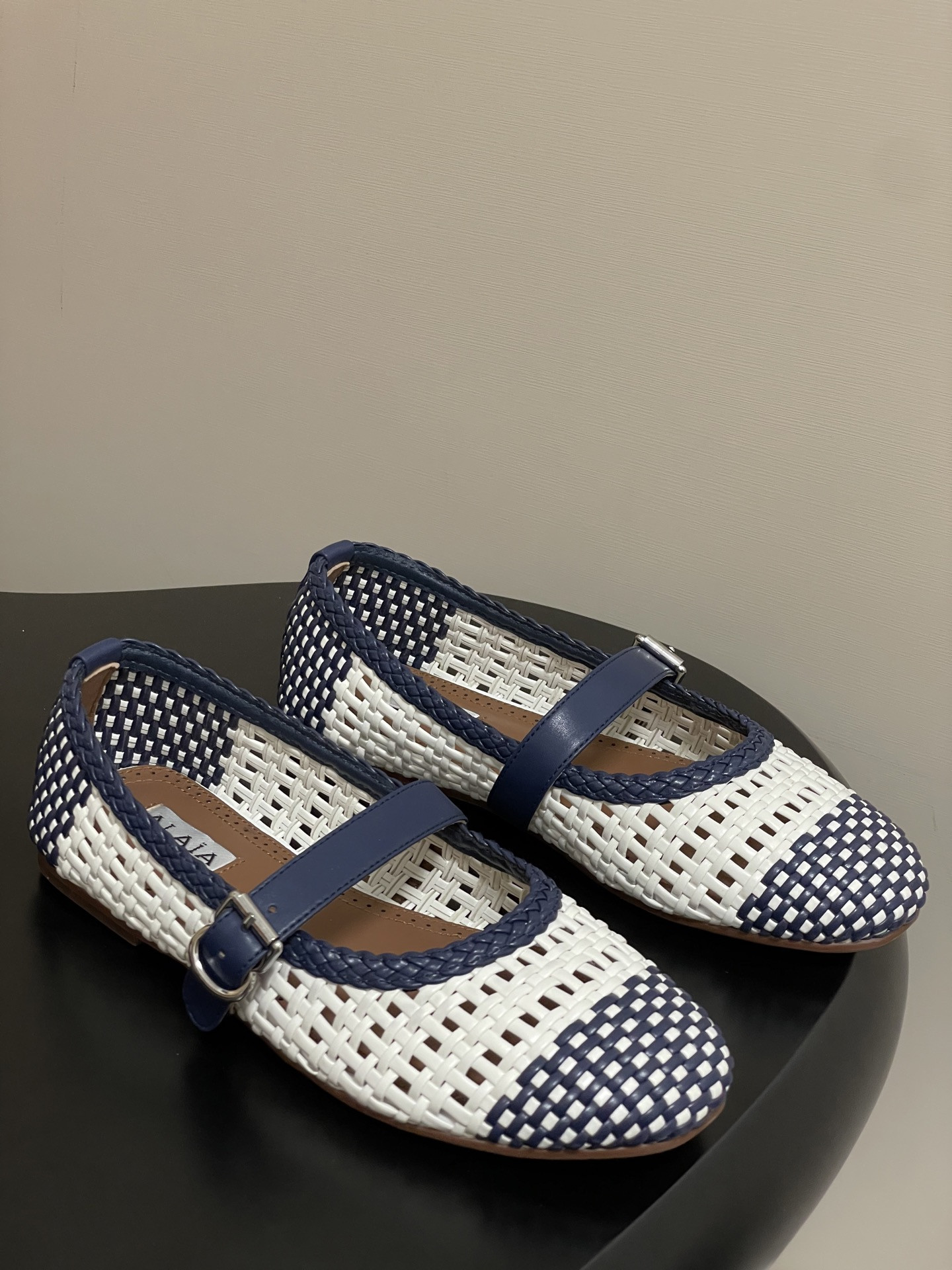 ua alaïa hollow woven mary jane flats(cusT0mized size 7-10 days production time)