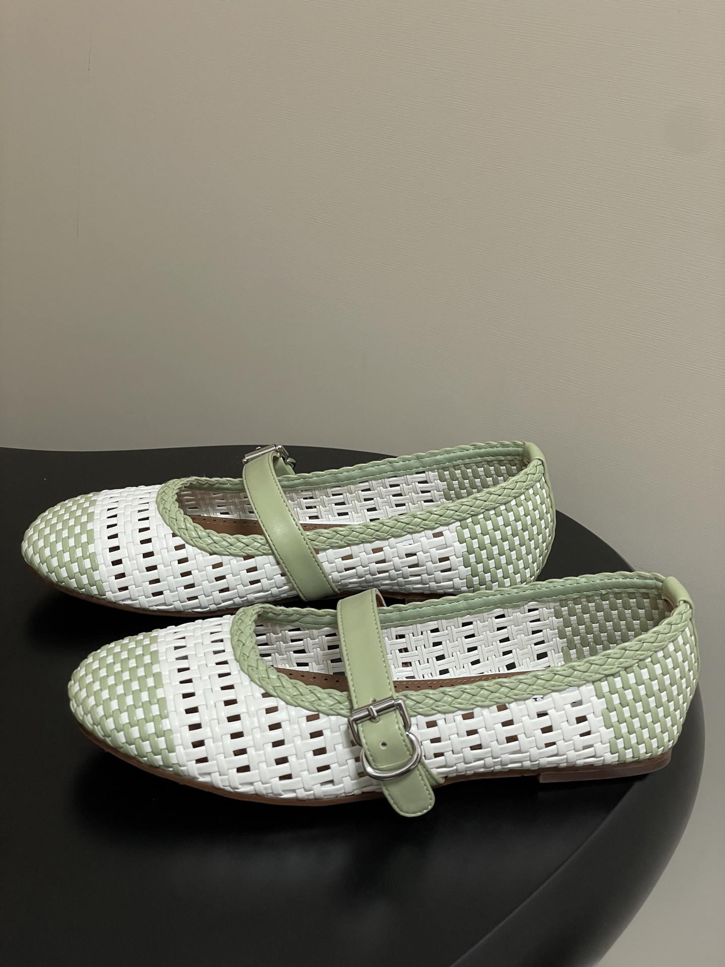 ua alaïa hollow woven mary jane flats(cusT0mized size 7-10 days production time)