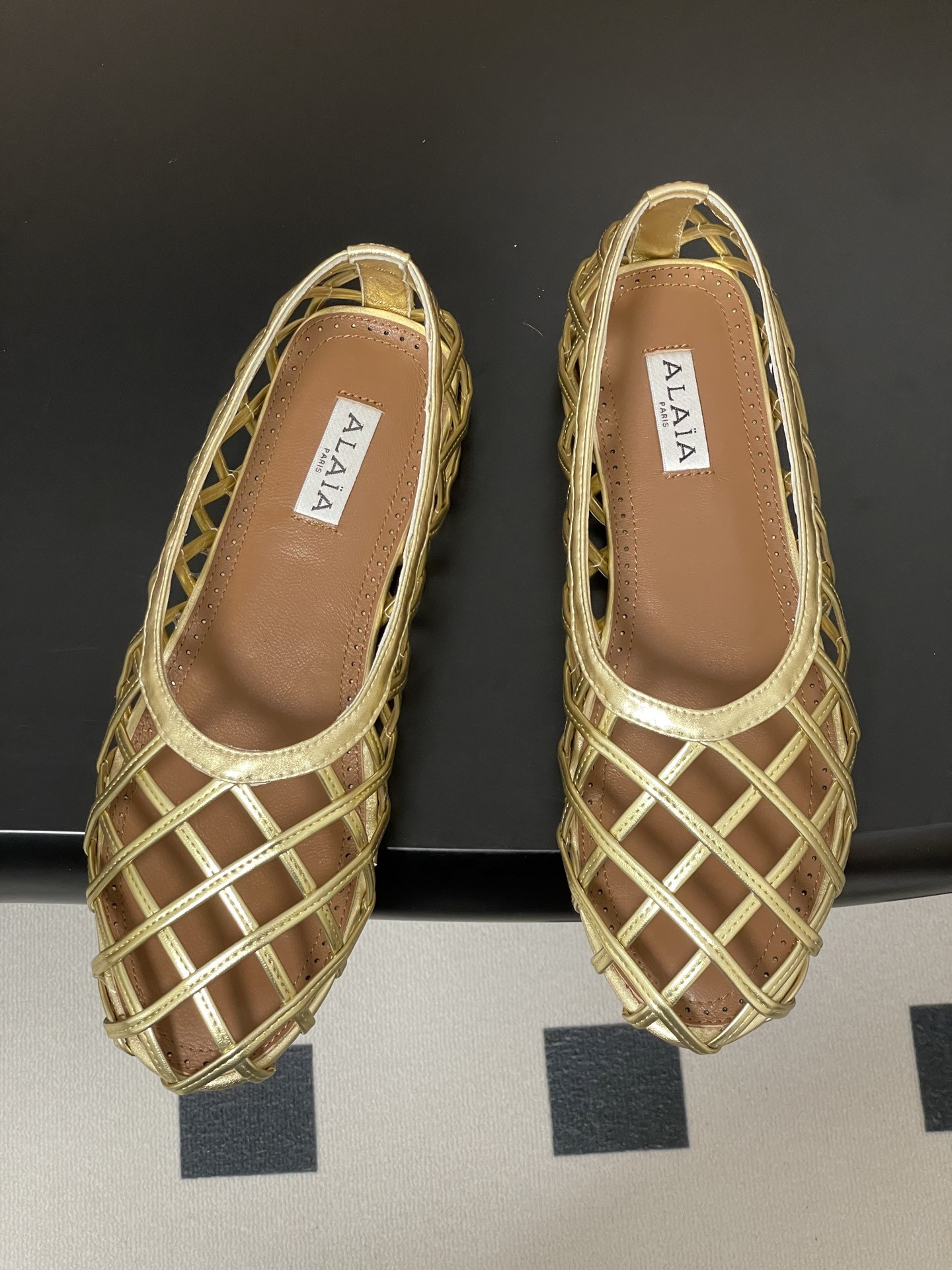 ua alaïa cage ballet flats(cusT0mized size 7-10 days production time)